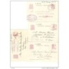 10  tarjetas postales con cuños diferentes