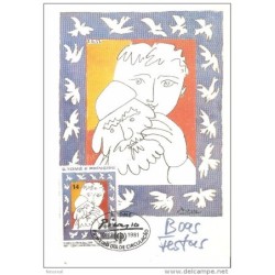 Tarjeta maxima de st tome e principe picasso