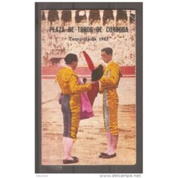 Tarjeta de temporada de Toros de 1967  Plaza de  Cordoba