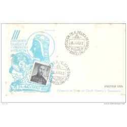 Carta  matasello filatelica de gracia sello san juan de dios