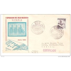 Carta  sello n 1070 matasello vitoria