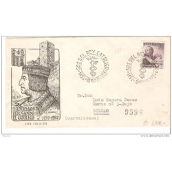 Carta con sello n 1070 matasello SoS del rey catolico