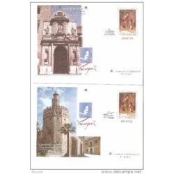 5 sobres entero postal n 556 con diferentes dibujos completo 4 del n 55 y 1 del 56
