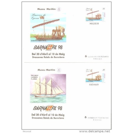 4 sobres entero postal n 45 con diferentes dibujos