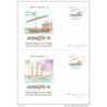 4 sobres entero postal n 45 con diferentes dibujos
