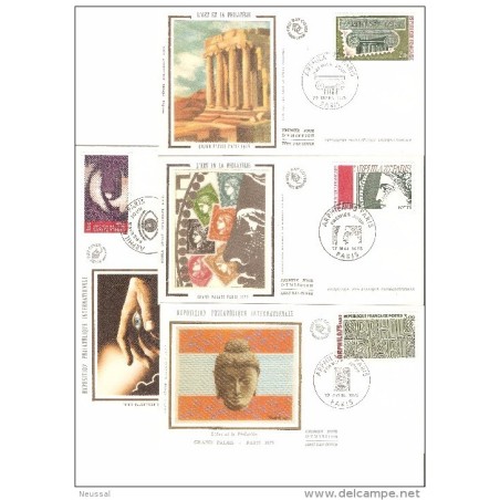 Serie de sobres de primer dia francia de 1975
