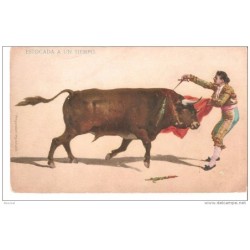 Tarjeta de toros estocada a un tiempo