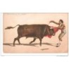 Tarjeta de toros estocada a un tiempo