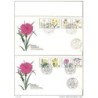 2 cartas de alemania de 1980  flores