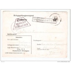 Tarjeta postal   prisionero de guerra de 1941