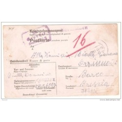 Tarjeta  prisionero de guerra de 1944