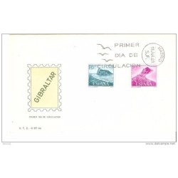 Carta  de primer dia de 1969 gibraltar