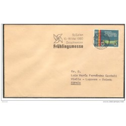 Carta con matasello suiza de 1989