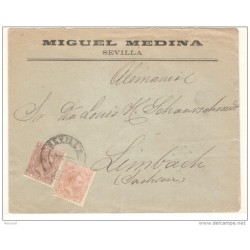 Carta de sevilla direccion  sachsen 1891