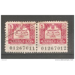 Pareja de impuestos de marruecos 5cts