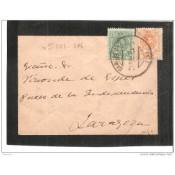 Frontal de carta de 1920