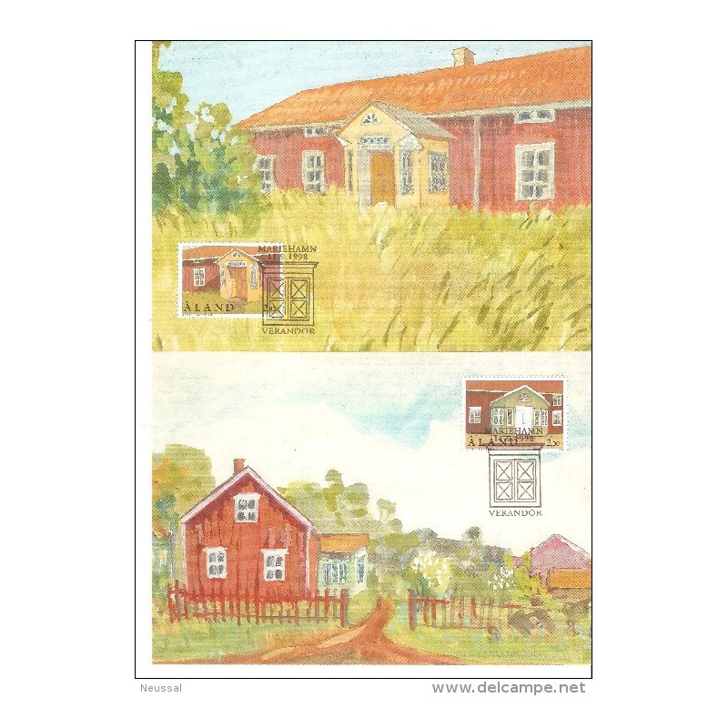 2 tarjetas postales de aland 1998 2 tarjetas postales de aland 1998
