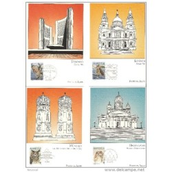 Serie de 4 tarjetas postales de aland n 109112