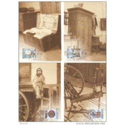 Serie de 4 tarjetas postales de aland n 1514