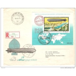 Carta de hungria hb sin dentar zepelin de 1977