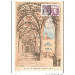 Tarjeta postal de monaco de 1952