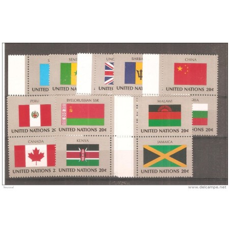 Serie n 390405  Banderas naciones unidas