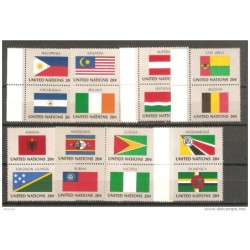 Serie n 36580  Banderas naciones unidas