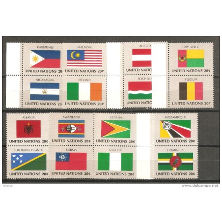 Serie n 36580  Banderas naciones unidas