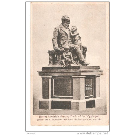 Tarjeta con matasellos de alemania 1911