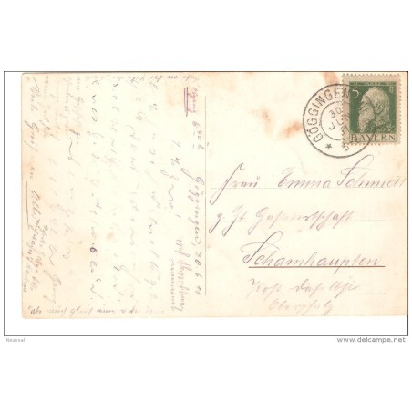 Tarjeta con matasello goggingen
