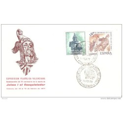 Carta con matasello commemorativo de jaime I