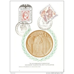 Tarjeta postal con matasello commemorativo de jaime I