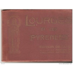Librito de 18 postales de lourdes y los pirineos