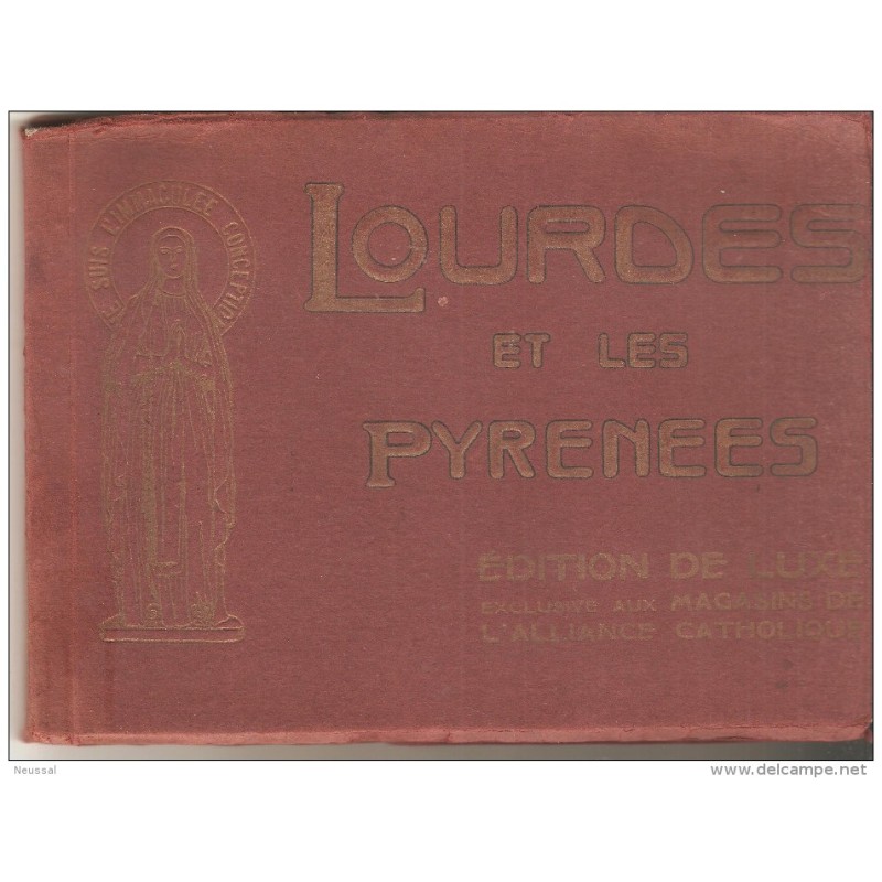 Librito de 18 postales de lourdes y los pirineos Librito de 18 postales de lourdes y los pirineos