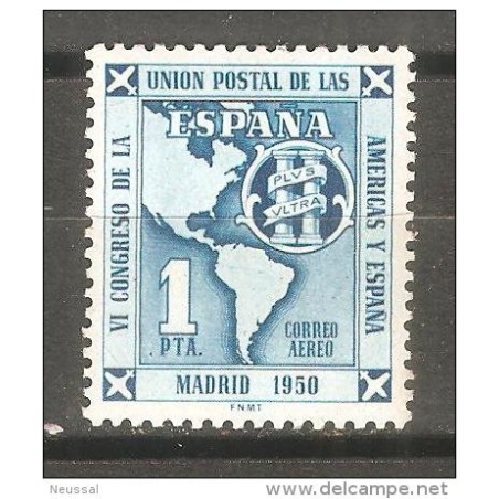 Sello n 1091 Congreso de la union postal de las Americas y España
