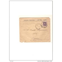 Carta  con cuño de gijon 1908