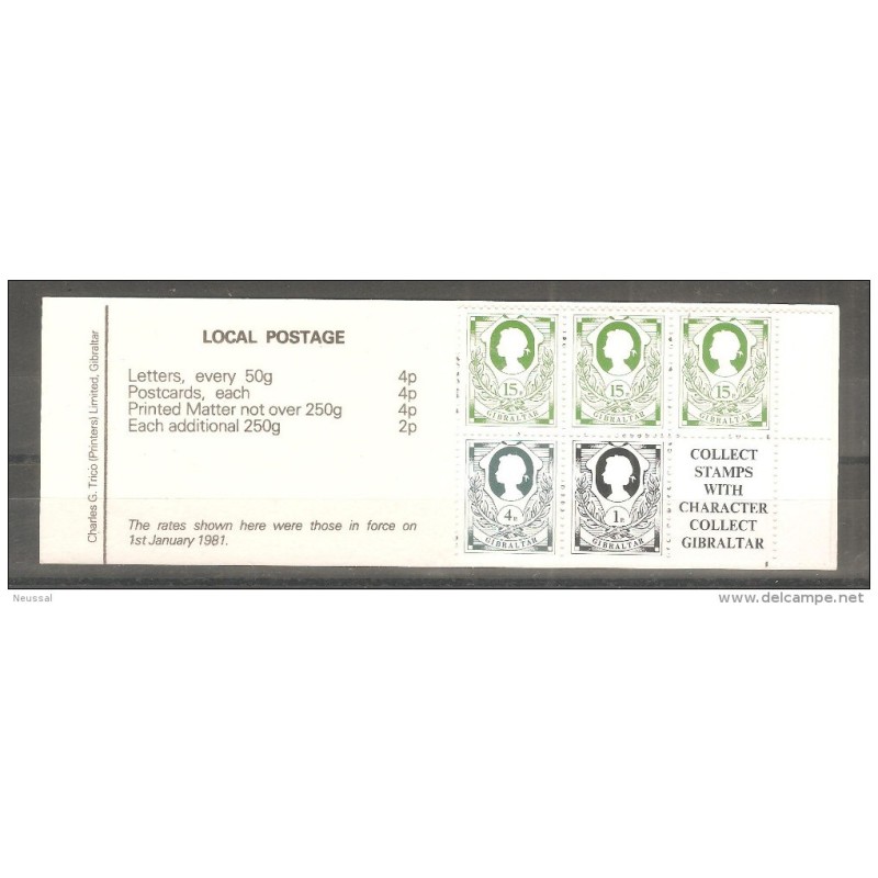 Carnet n 433b Gibraltar Carnet n 433b Gibraltar