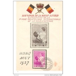 Sello 1937 belgica