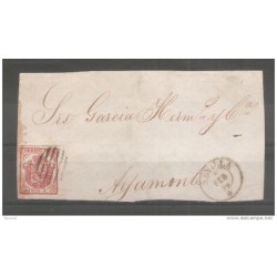 Frontal de carta  con matasello de sevilla