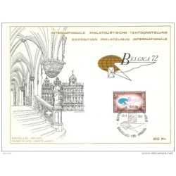 Tarjeta  con bruxelles de 1972