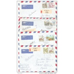 4 cartas  registradas diferentes de suiza