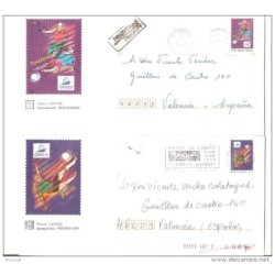 4 cartas  circuladas francia