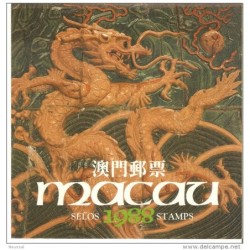 Año  completo 1988  Macau Solo Sellos