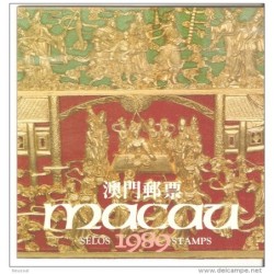 Año  completo 1989  Macau  Con hojitas y carnet