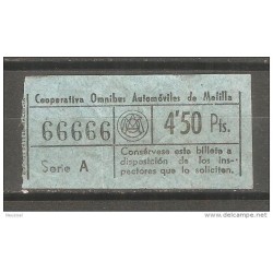 Ticket automoviles de melilla