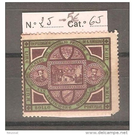Sello n 25 san marino