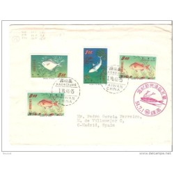 Carta de formosa  con la serie 51821 Peces