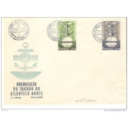 Sobre de primer dia portugal de 1952 Tratado atlantico norte