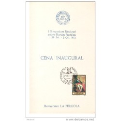 Tarjeta con matasello simposium nacional de marcas postales 1978