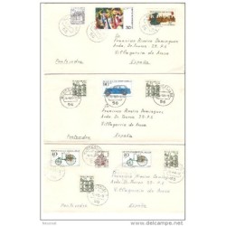 14 cartas de alemania diferentes de diferentes años